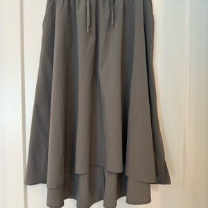 Lululemon Green/Gray High-Low Skirt